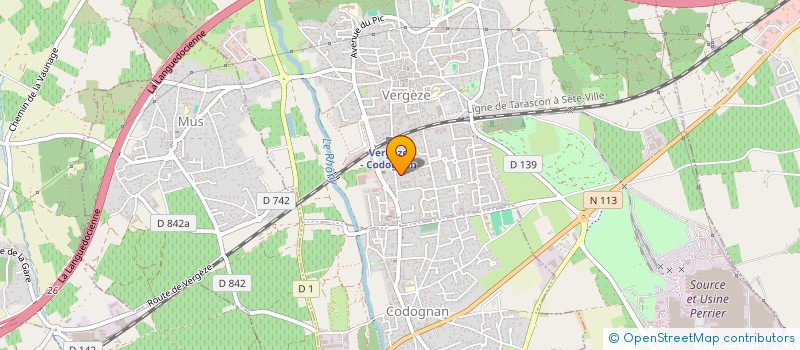 localisation de l'entreprise MADAME PASCALE LESEL à VERGEZE