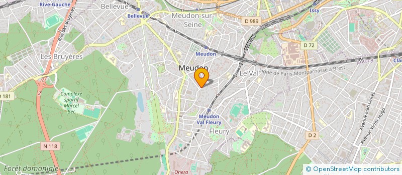 localisation de l'entreprise MADAME PASCALE LESNES  MEUDON