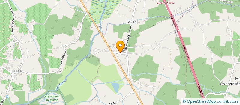 localisation de l'entreprise MADAME PASCALE LEVREAUD  SAINT LAURENT D'ARCE