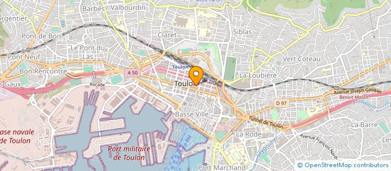 localisation de l'entreprise MADAME PASCALE LIEUTIER  TOULON