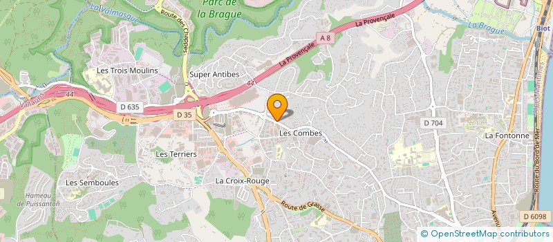 localisation de l'entreprise MADAME PASCALE LISI  ANTIBES