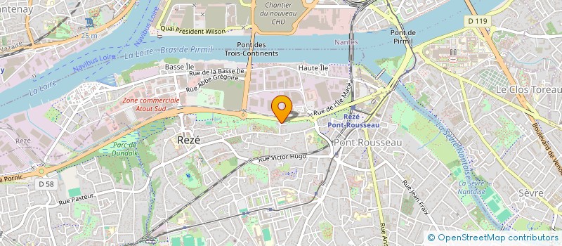 localisation de l'entreprise MADAME PASCALE LORILLEUX à REZE