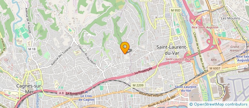localisation de l'entreprise MADAME PASCALE LOSTAU à CAGNES-SUR-MER
