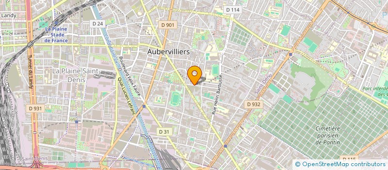 localisation de l'entreprise MADAME PASCALE MAIGNAN  AUBERVILLIERS