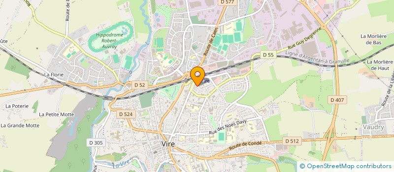 localisation de l'entreprise MADAME PASCALE MAISON  VIRE-NORMANDIE