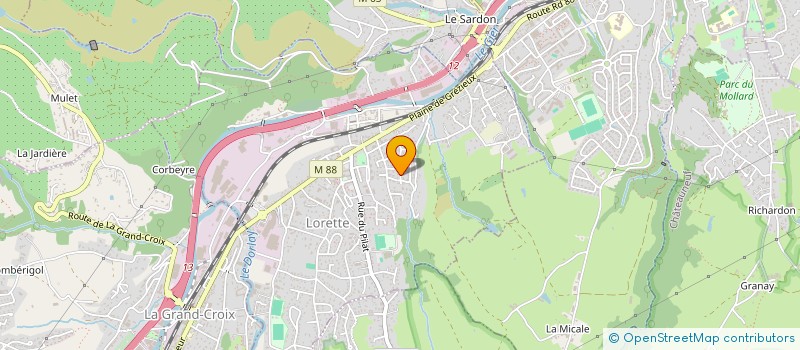 localisation de l'entreprise MADAME PASCALE MAISONNETTE  LORETTE