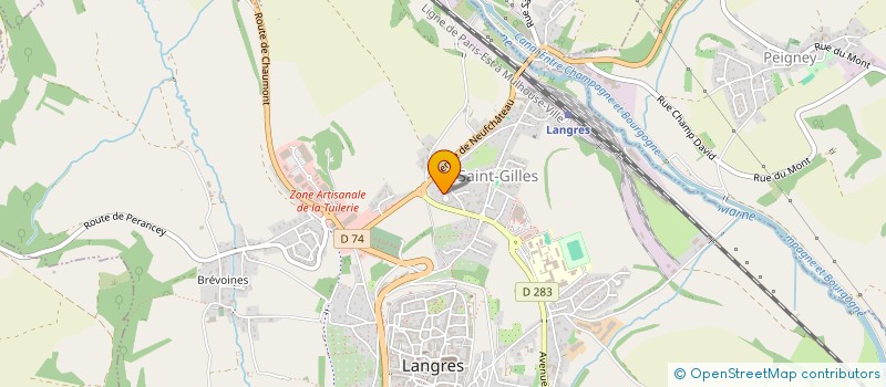 localisation de l'entreprise MADAME PASCALE MARIE à LANGRES