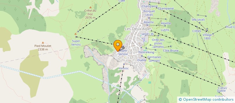 localisation de l'entreprise MADAME PASCALE MARLET  LES DEUX ALPES