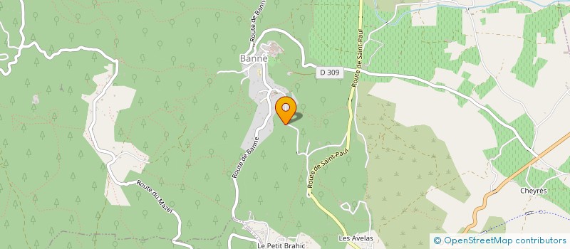 localisation de l'entreprise MADAME PASCALE MARRON  BANNE