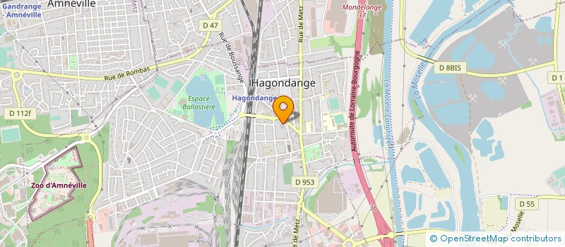 localisation de l'entreprise MADAME PASCALE MARTIN à HAGONDANGE