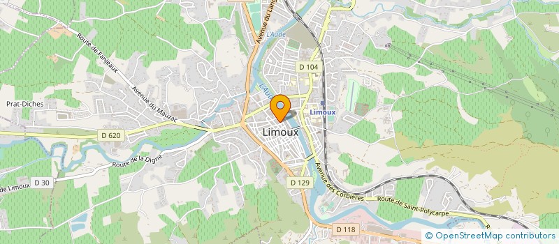 localisation de l'entreprise MADAME PASCALE MARTIN à LIMOUX