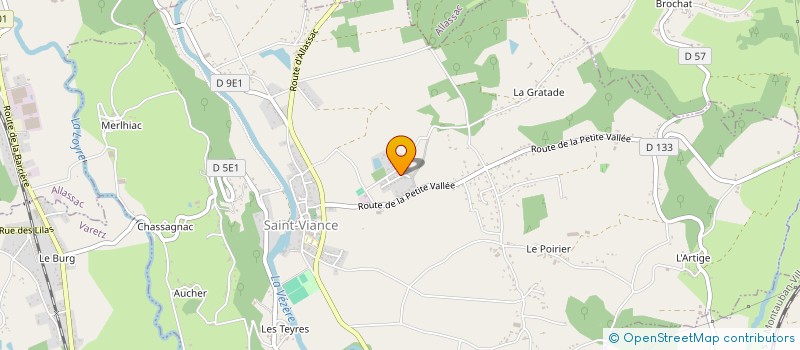 localisation de l'entreprise MADAME PASCALE MARTIN  SAINT-VIANCE