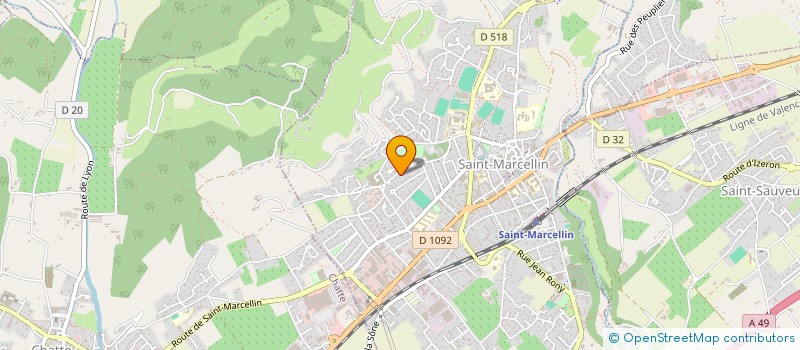 localisation de l'entreprise MADAME PASCALE MARTINEZ  SAINT-MARCELLIN