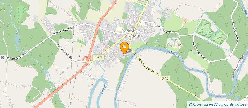 localisation de l'entreprise MADAME PASCALE MAUREY  PONTONX-SUR-L'ADOUR