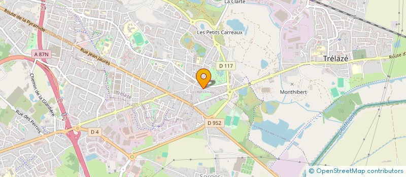 localisation de l'entreprise MADAME PASCALE MENARD  TRELAZE