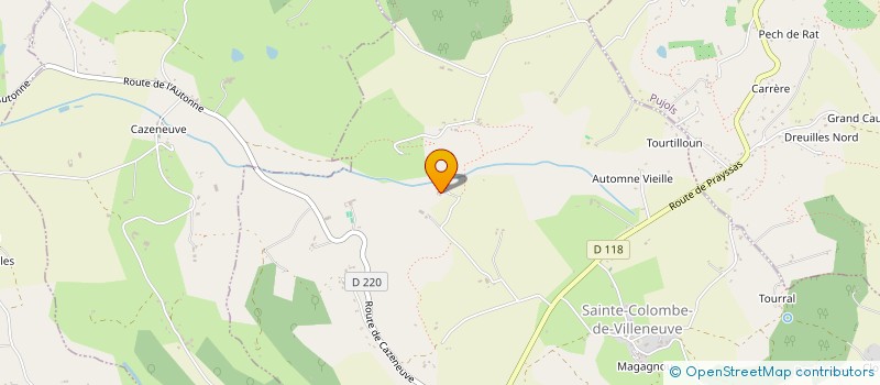 localisation de l'entreprise MADAME PASCALE MENVIELLE  SAINTE-COLOMBE-DE-VILLENEUVE