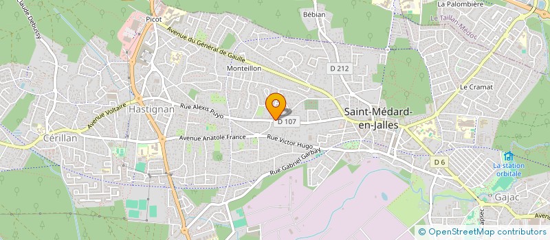 localisation de l'entreprise MADAME PASCALE METREGISTE  SAINT-MEDARD-EN-JALLES