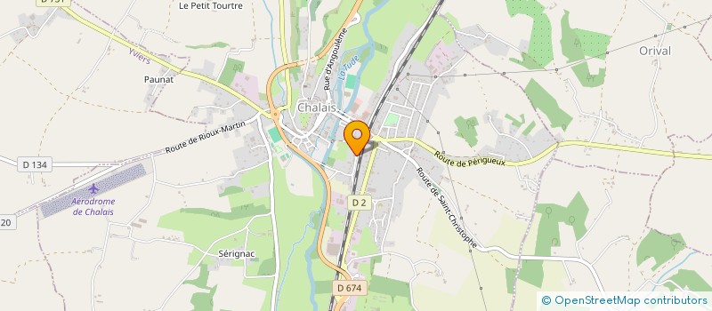 localisation de l'entreprise MADAME PASCALE MICHAUD à CHALAIS