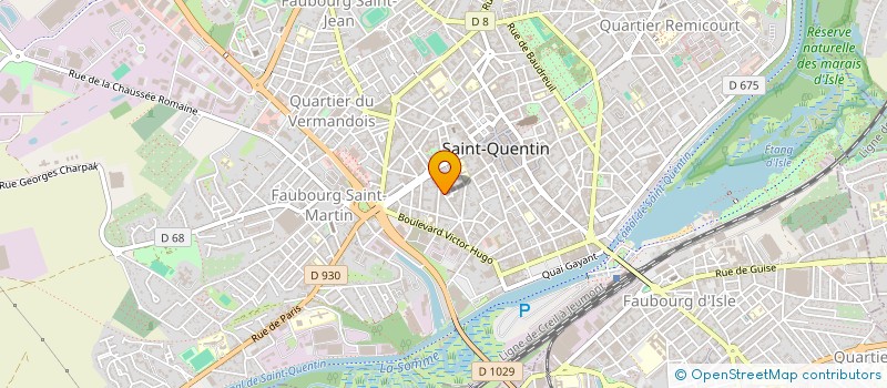 localisation de l'entreprise MADAME PASCALE MOLET à SAINT-QUENTIN