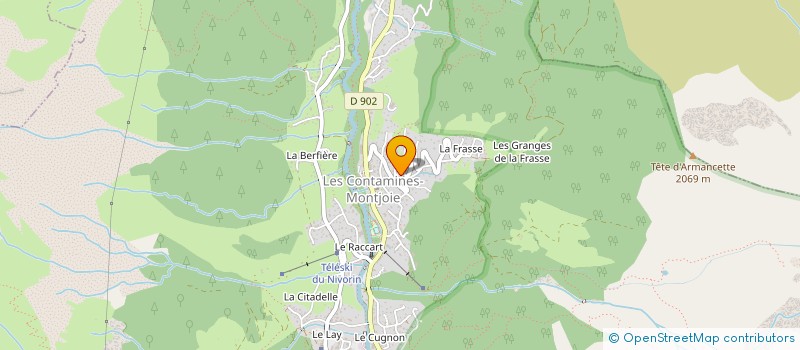 localisation de l'entreprise MADAME PASCALE MOLLARD à LES CONTAMINES-MONTJOIE