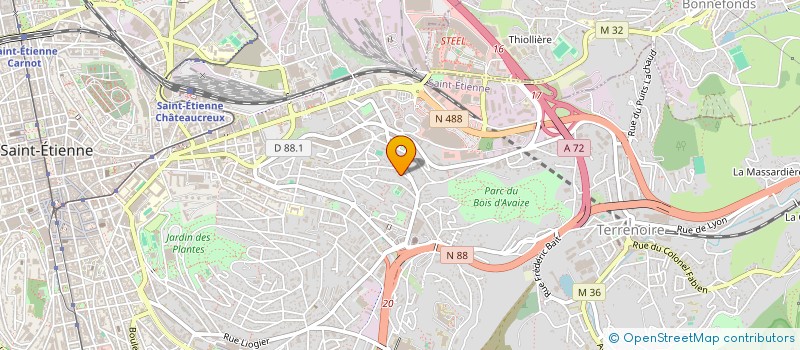 localisation de l'entreprise MADAME PASCALE MOLLARET  SAINT-ETIENNE