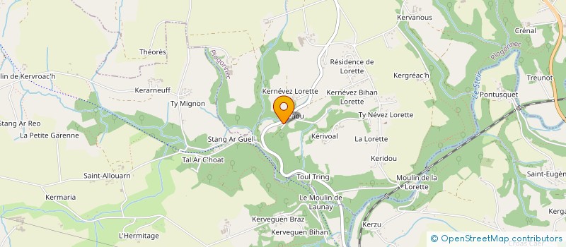 localisation de l'entreprise MADAME PASCALE MONGEAT  PLOGONNEC