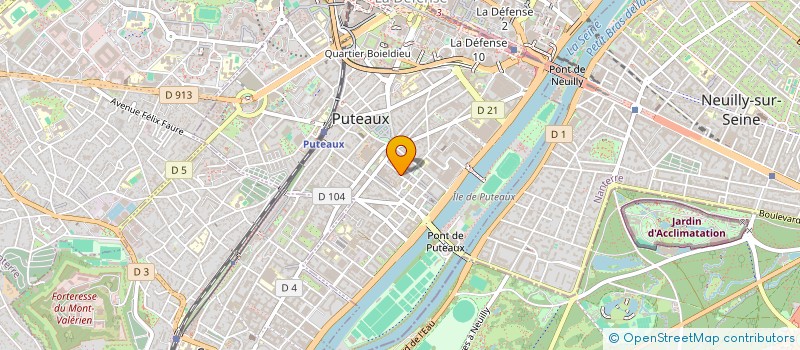 localisation de l'entreprise MADAME PASCALE MONNIER  PUTEAUX