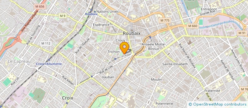 localisation de l'entreprise MADAME PASCALE MONTROEUL  ROUBAIX