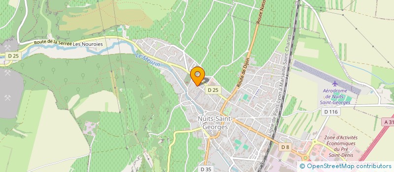 localisation de l'entreprise MADAME PASCALE MOREAU à NUITS-SAINT-GEORGES