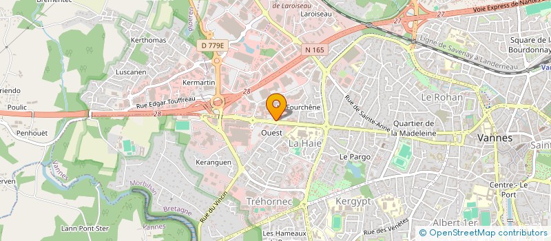 localisation de l'entreprise MADAME PASCALE MOREL à VANNES
