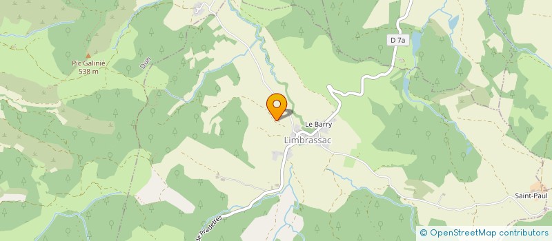 localisation de l'entreprise MADAME PASCALE MORELL à LIMBRASSAC
