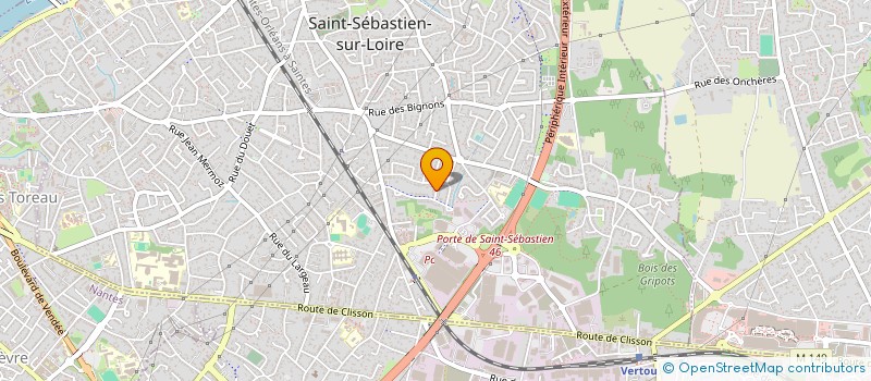 localisation de l'entreprise MADAME PASCALE MORISSET  SAINT-SEBASTIEN-SUR-LOIRE