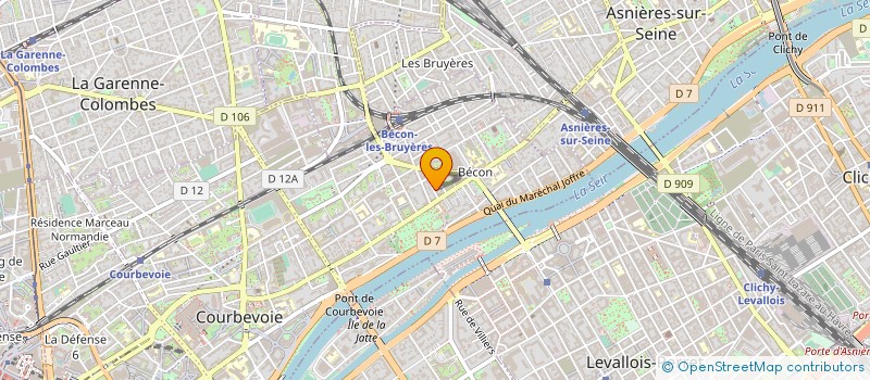 localisation de l'entreprise MADAME PASCALE MOUGET à COURBEVOIE