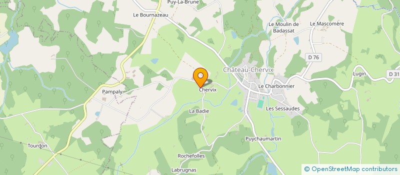 localisation de l'entreprise MADAME PASCALE MOURET à CHATEAU-CHERVIX