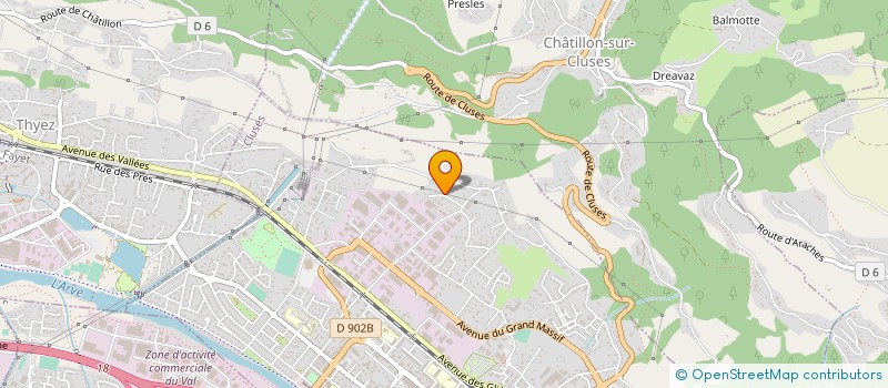 localisation de l'entreprise MADAME PASCALE NARDELLI  CLUSES