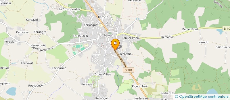 localisation de l'entreprise MADAME PASCALE NAUDEY  ERDEVEN