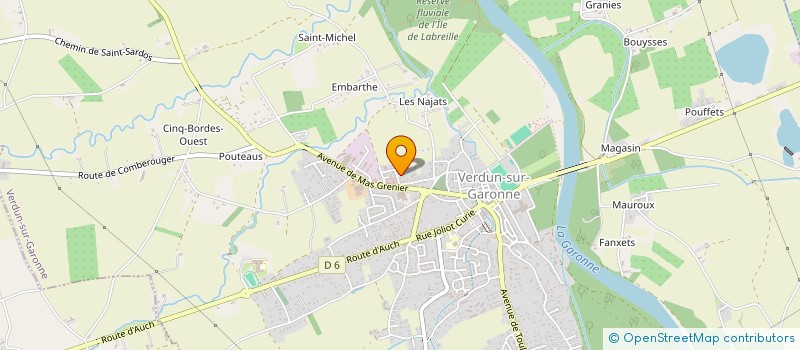 localisation de l'entreprise MADAME PASCALE ORSINGHER  VERDUN-SUR-GARONNE