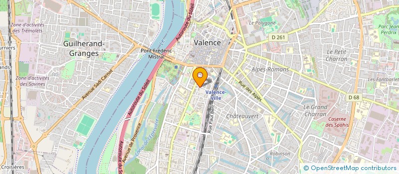 localisation de l'entreprise MADAME PASCALE PAOLINI à VALENCE