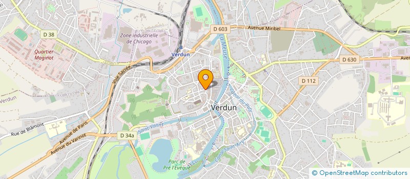 localisation de l'entreprise MADAME PASCALE PAQUIN à VERDUN