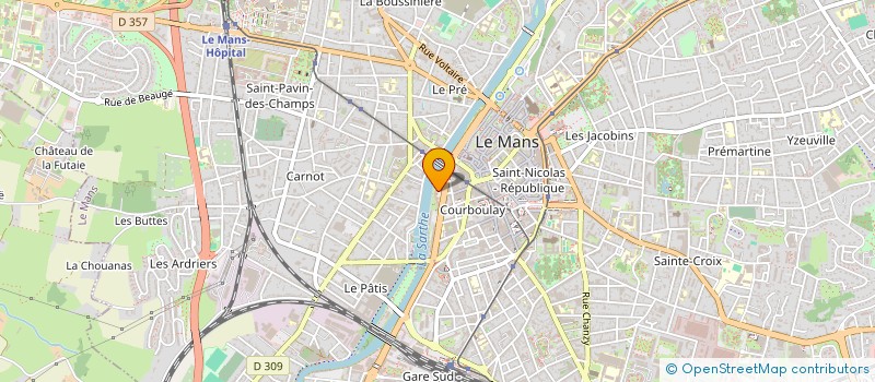 localisation de l'entreprise MADAME PASCALE PAUTONNIER  LE MANS