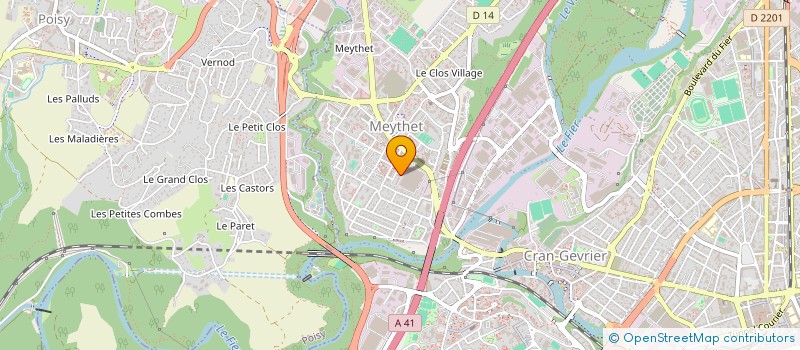 localisation de l'entreprise MADAME PASCALE PECCOUX à ANNECY