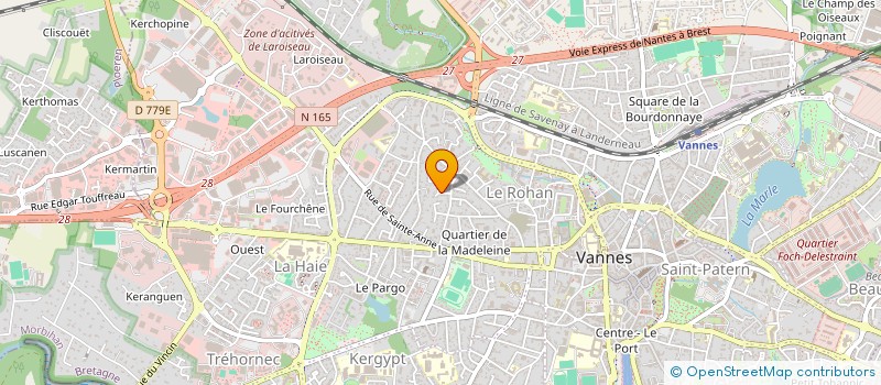 localisation de l'entreprise MADAME PASCALE PEDRONO à VANNES