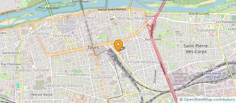 localisation de l'entreprise MADAME PASCALE PELLETIER  TOURS