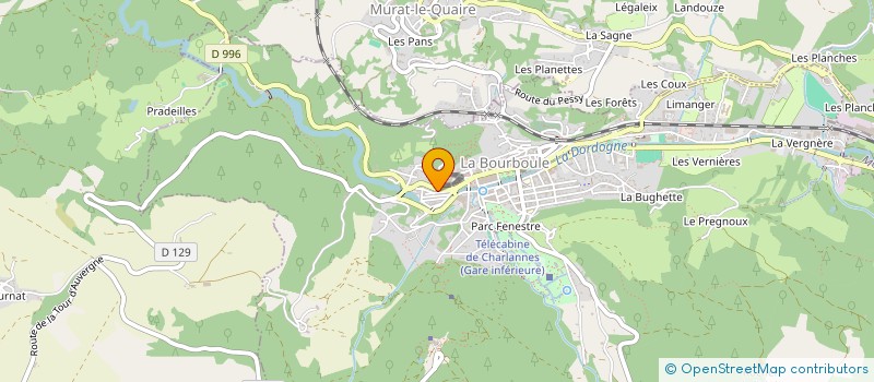 localisation de l'entreprise MADAME PASCALE PENOT  LA BOURBOULE