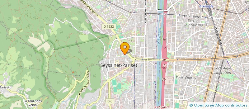 localisation de l'entreprise MADAME PASCALE PERRAUD  SEYSSINET-PARISET