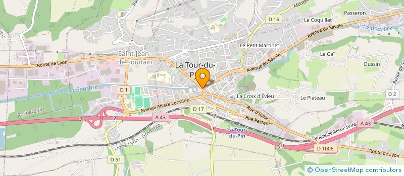 localisation de l'entreprise MADAME PASCALE PERRET à LA TOUR-DU-PIN
