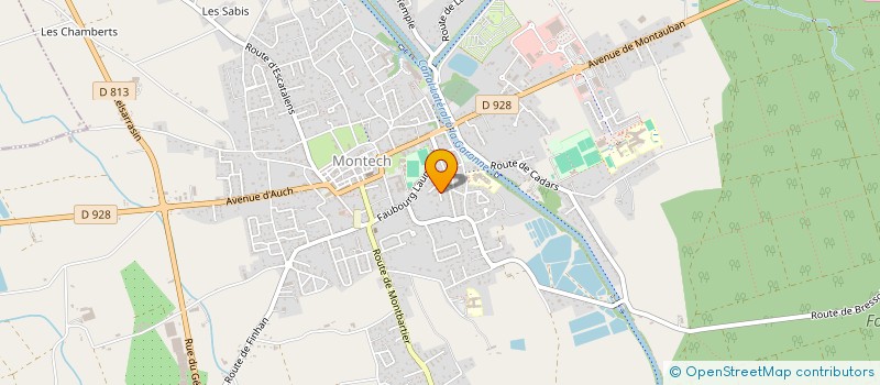 localisation de l'entreprise MADAME PASCALE PERRIN  MONTECH