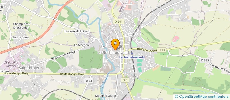 localisation de l'entreprise MADAME PASCALE PETIT à LA ROCHEFOUCAULD-EN-ANGOUMOIS