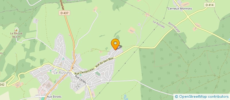 localisation de l'entreprise MADAME PASCALE PETIT  LE RUSSEY