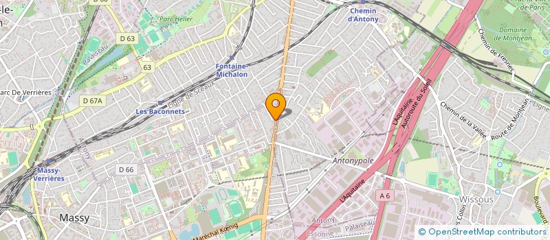 localisation de l'entreprise MADAME PASCALE PICHE  MASSY